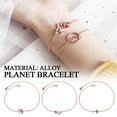 thumbnail image 3 of Charm Planet Moon Star Bracelet Bangle Chain Adjustable Women Jewellery A, 3 of 9