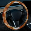 thumbnail image 2 of Marble 14.5 Inch Printing PVC Leather Car Wheel Cover Steering Wheel Cover Auto Accessories, 2 of 6