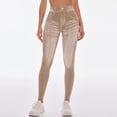 thumbnail image 4 of DAFEI Womens Solid Color Pocket Straight Tube Loose Stretch Yoga Pants Color Contrast Solid Pants, 4 of 4
