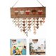 thumbnail image 3 of Birthday Reminder Calendar Wooden Diy Wall Hanging Cupcake Calendar With Heart Wooden Tag Home Wall Decor (brown) (1pc, 3 of 5