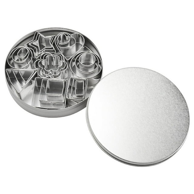 24 Pcs Stainless Steel Cake Biscuit Cookie Cutter Mold DIY Baking Pastry Tool