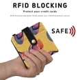 thumbnail image 4 of Small Wallet For Women Bifold Leather Pocket Coin Credit Card Holder With RFID Blocking Beach Flip-flop Pattern, 4 of 6