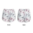 thumbnail image 6 of Goofa Lilies Flowers Printed Women 2 in 1 Running Shorts,Quick Dry Athletic Workout Shorts,High Waisted Athletic Shorts with Liner Pockets-Medium, 6 of 9