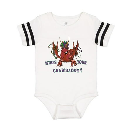 

Inktastic WHO S YOUR CRAWDADDY Mardi Gras Crayfish Gift Baby Boy or Baby Girl Bodysuit