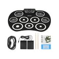 thumbnail image 2 of Batería electrónica portátil G801 con diseño compacto, alimentación USB y almohadillas de silicona, incluye baquetas y pedales, ideal para principiantes y niños., 2 of 6
