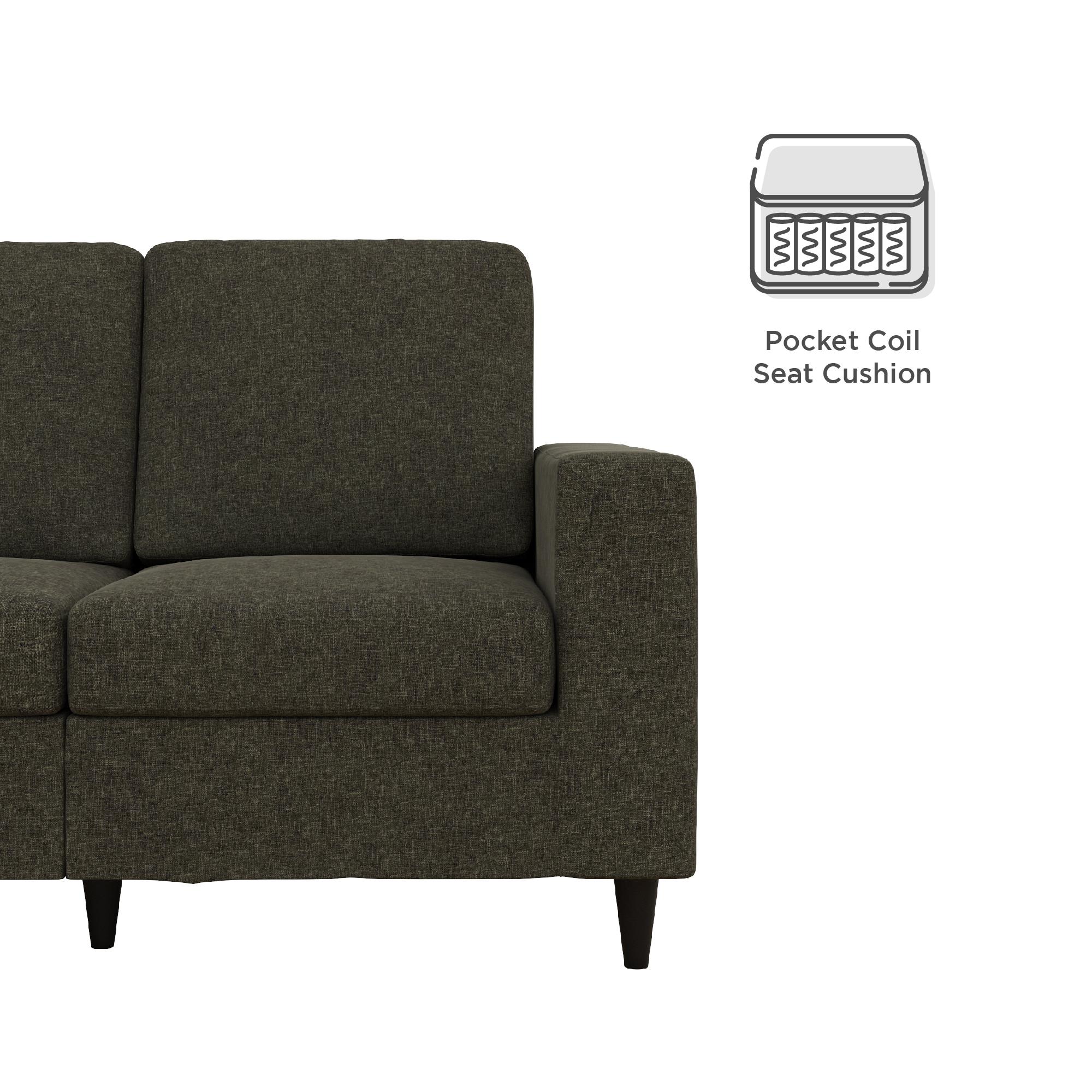 DHP Cooper Loveseat 2 Seater Sofa, Gray Linen - image 16 of 17