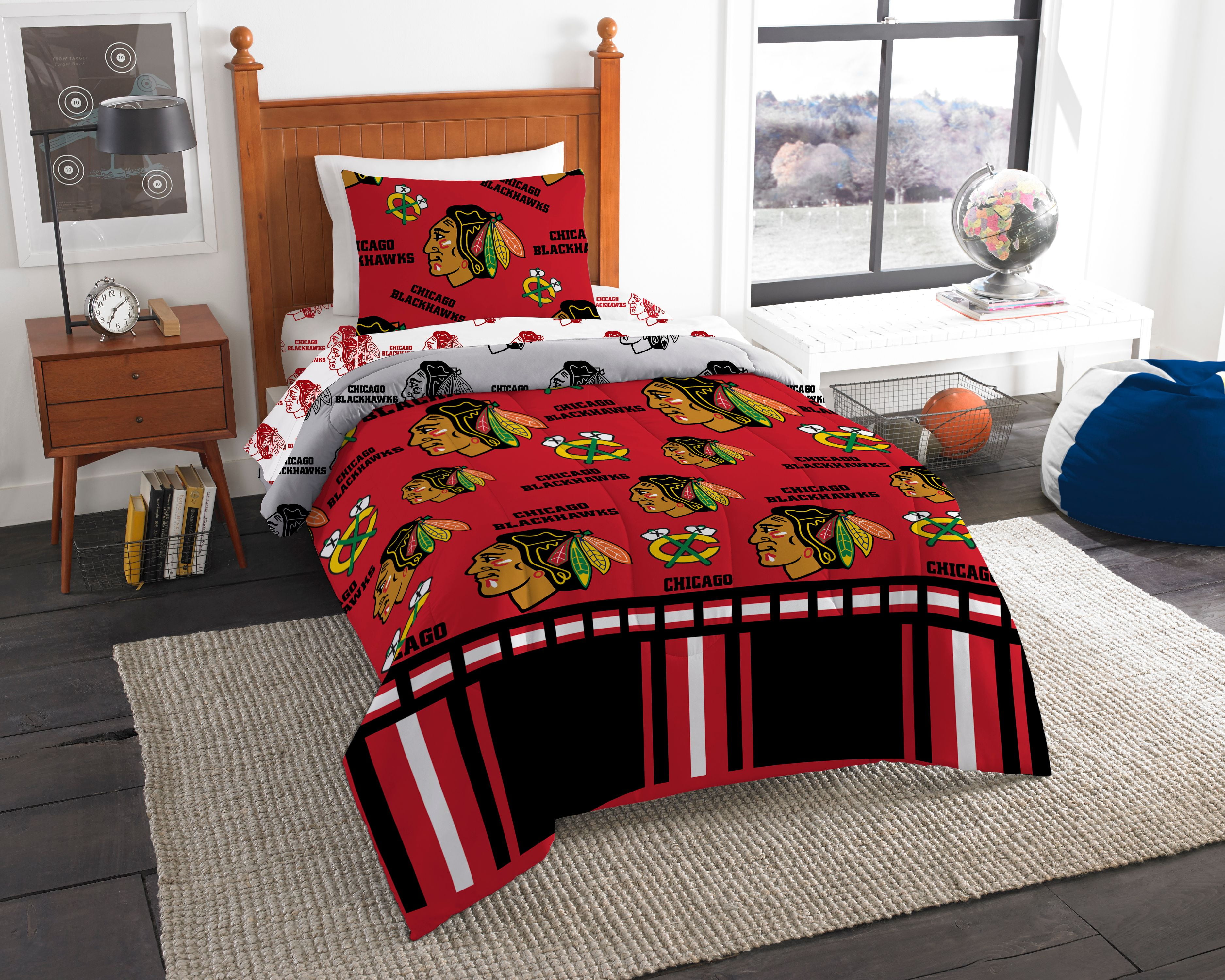 Nhl Chicago Blackhawks Queen Bed In Bag Set Com