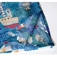 thumbnail image 2 of Vargottam Premium Cotton Muslin Napkins - Set of 12, 20-Inch Blue Ocean Pattern, Soft and Absorbent Cloth Napkins for Dining, Decor, Weddings, and Special Occasions - Machine Washable, Table Linens, 2 of 7