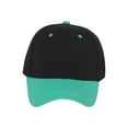 thumbnail image 2 of Two-Tone   Adjustable Baseball Cap, Black Teal, 2 of 2