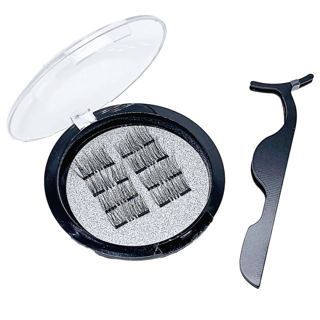 8 pestañas magnéticas 3D de visón natural, pestañas postizas extensibles sin pegamento, pestañas magnéticas