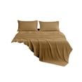 thumbnail image 3 of Sentmoon Fitted Sheets Fitted Sheet Bed Sheet Set 3 Piece Solid Color Brushed Microfiber Core Bedding Set Soft Breathable Deep Pocket Fitted Sheet Flat Sheet Pillowcase Set for Guest Room, 3 of 7