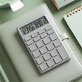 thumbnail image 4 of Ynlkorvg Pocket & Desktop Beige Calculator With A LCD Power Handheld Desktop. Color. Business High School A Portable Calculator Is A Small And Lightweight Computing Tool That Can Usually, 4 of 5