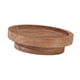 thumbnail image 5 of Bandeja redonda de madera para servir, bandeja decorativa multiusos, accesorio de mesa central. Marrón claro, 5 of 9
