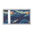 thumbnail image 2 of JIALIOU Nylon Trifold Card Wallet with ID Window Zipper Pocket for Men Women Teen Space Pixel Style, 2 of 7