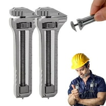 Compact Titanium Multitool Wrench,Multifunctional Adjustable Wrench Alloy Tool, Mini Portable Bottle Opener, For Outdoor Camping Hiking Backpacking Repairing