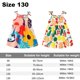 thumbnail image 2 of Vestido de verano para niñas pequeñas, vestido informal floral con tirantes, vestido de fiesta para niñas sin mangas, vestido de verano para la playa, 130cm, 2 of 5