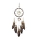 thumbnail image 2 of de circular hecho con colgante de pared de encaje de plumas de brillo dorado, 2 of 9