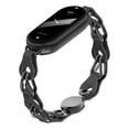 thumbnail image 1 of Correa Para Xiaomi Mi Band 8/9, Acero Inoxidable y Cuero, Resistente Al Agua, Unisex, 1 of 5