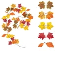 thumbnail image 2 of Artificial Maple Leaf Rattan, Wuztai Multicolor Plastic Fall Garland, 68.9-78.74 Inch Thanksgiving Fireplace Dining Table Decorative Ornament Bendable Indoor, 2 of 7
