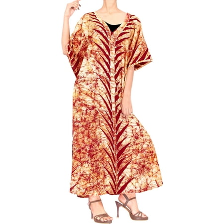 bay happy batik kaftan caftan loose boho evening cotton wear womens plus summer dress