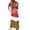 a-Red379, variant on Womens Dress Color Block Short Sleeve Maxi Dress With V Neck Letter Graphic Print Loose Fit Casual Dress For Daily Going Out Wear