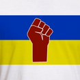 thumbnail image 3 of CafePress - Ukrainian Flag With Fist T Shirt - Fitted T-Shirt, Vintage Fit Soft Cotton Tee, 3 of 4