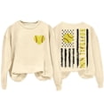 thumbnail image 3 of Baberdicy "Softball Mom" Hooded Sweatshirt - Cozy Pullover for Weekend Errands & School Events (Parenting Apparel) Beige, M, 3 of 5
