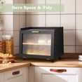 thumbnail image 4 of Double Layer Large Bread Box for Kitchen Counter, Large Capacity Bread Storage Container, 4 of 6