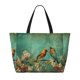 thumbnail image 2 of Easygdp Retro Birds Bolsa de Viaje de Playa de Gran Capacidad, Bolsa Tote Perfecta para la Playa, Escapadas de Fin de Semana y Viajes, 2 of 7