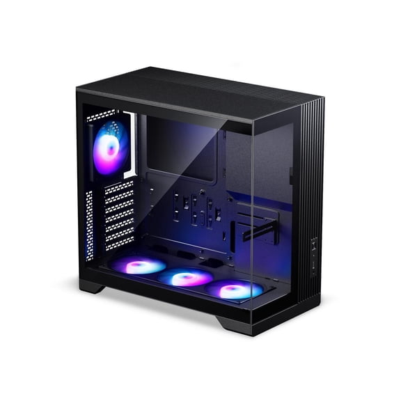 Phanteks XT V5 Panoramic Glass Compact ATX Gaming PC Case, 4x 120 ARGB PWM fans, Black