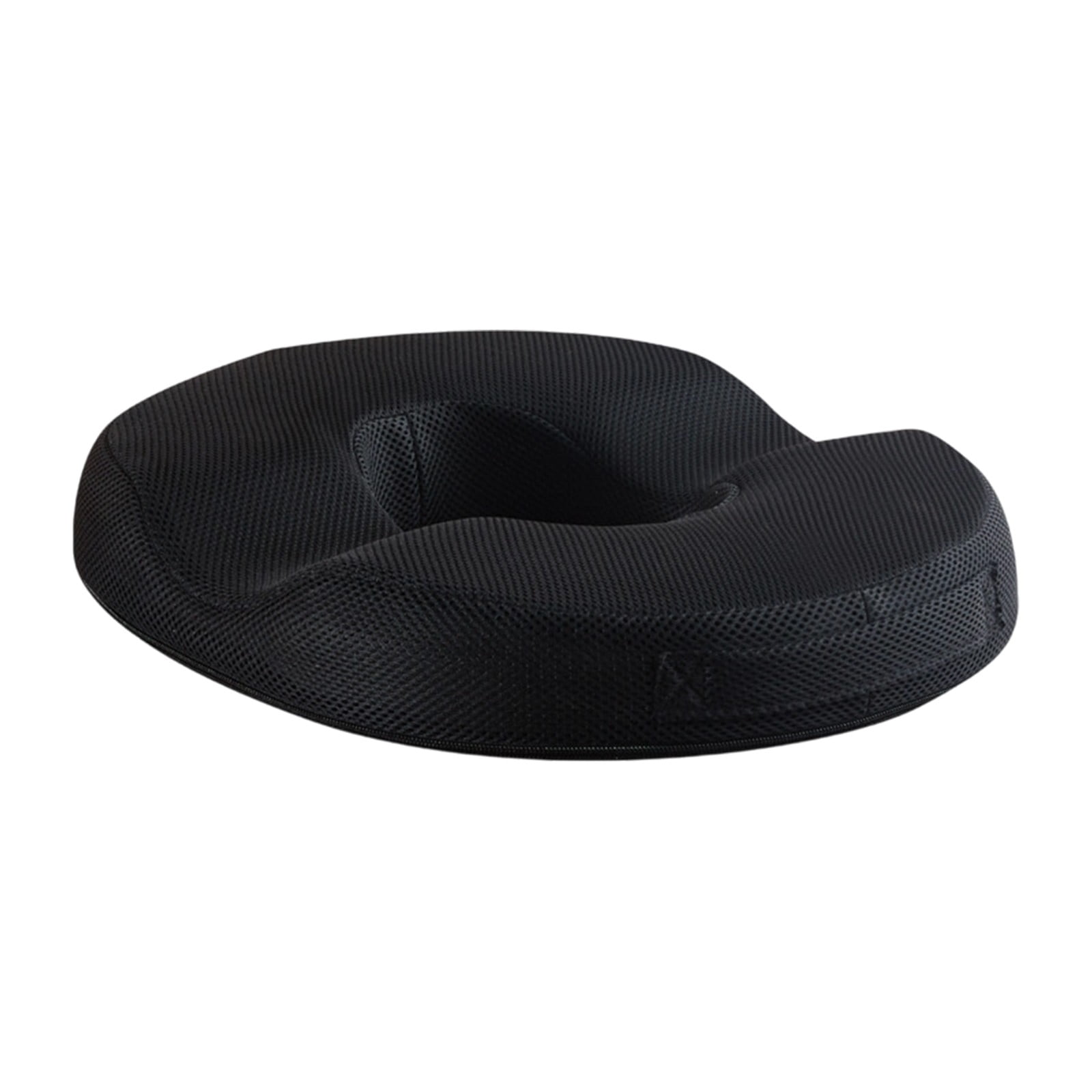 Donut Pillow for Tailbone Pain, Memory Foam Seat Cushion for Hemorrhoid Coccyx Sciatica Pain Relief(Black-1,43x35x7cm)