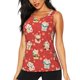 thumbnail image 1 of Fotbe Japanese Maneki Cats Blusas Sin Mangas para Mujer – Estilo Casual, Corte Suelto, Slim-Fit, Cuello Redondo Deportivo, Tops de Verano para Gimnasio y Yoga-X-Large, 1 of 1