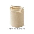thumbnail image 3 of Yakvarog Laundry Basket Round Breathable & Lightweight Laundry Hamper, Laundry Hampers with Handle, 41L Foldable Storage Basket Suitable for Toy Dirty Clothes Storage, 3 of 6