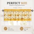 thumbnail image 3 of SPXUBZ Sunflower Window Valance Curtain Yellow Floral Pattern Rod Pocket Kitchen Curtain Country Farmhouse Decor, 3 of 5