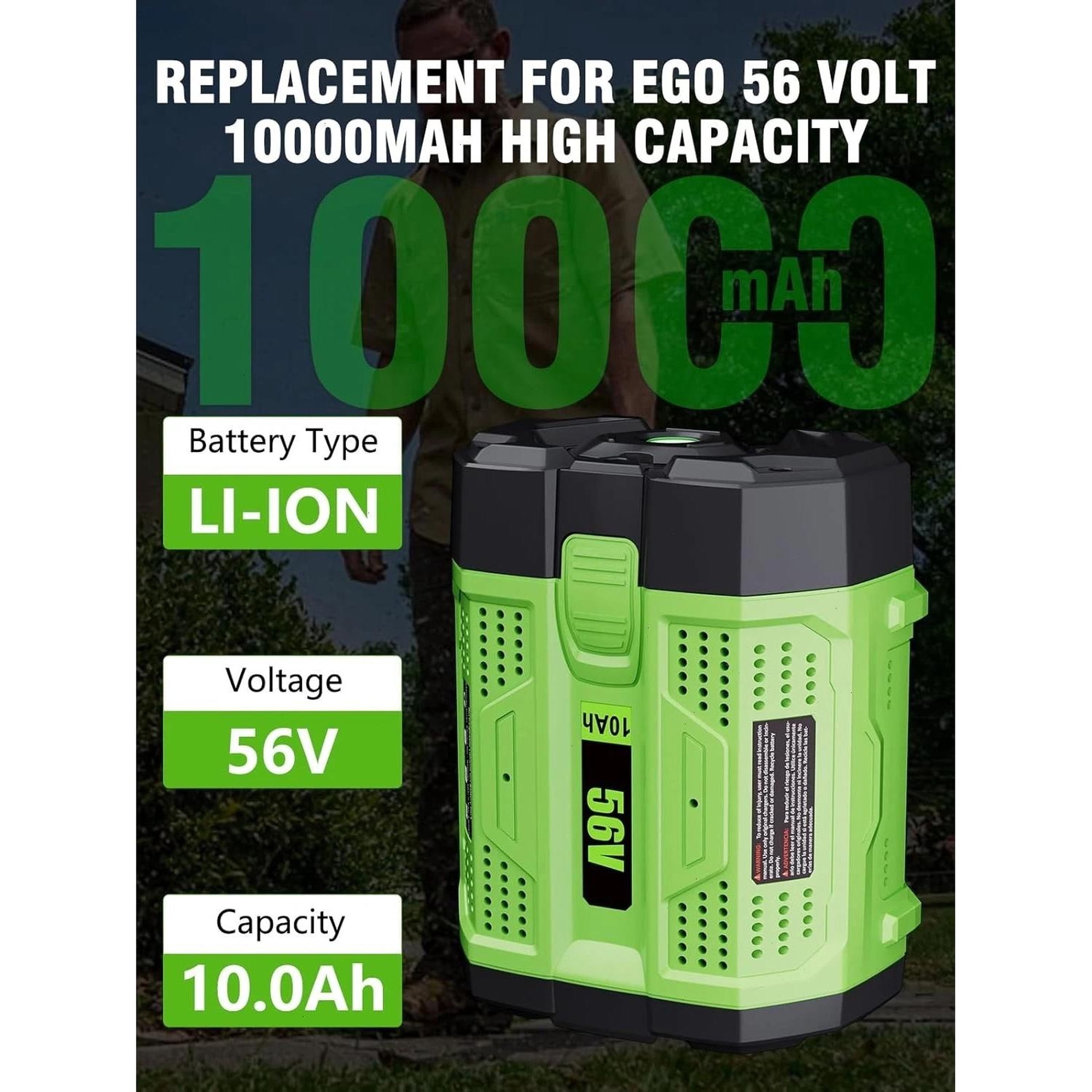 Upgraded 10 Ah Lithium-ion Battery For EGO 56V 56 Volt BA5600T BA4200 BA2800 New