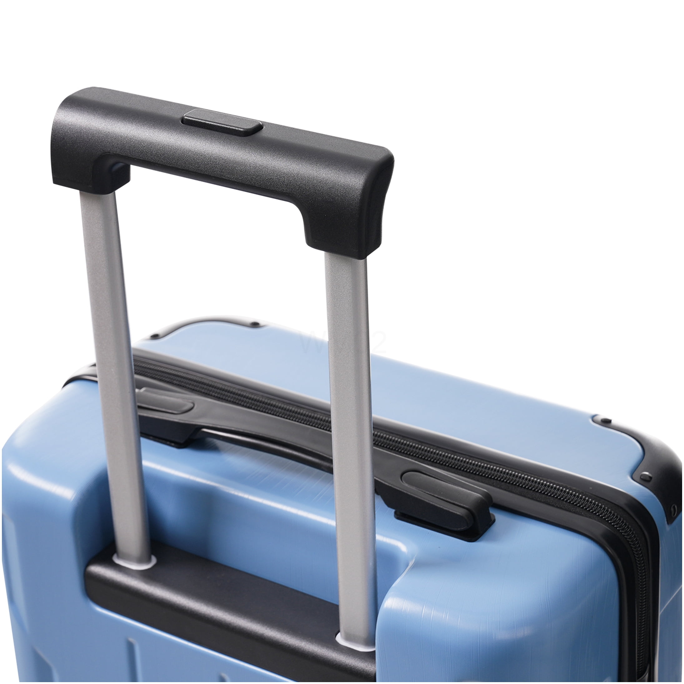COSMOS 20 Inch Expandable Carry On Luggage with TSA Lock, Lightweight ABS Spinner Suitcase in Blue-Gray, Includes Packing Organizers