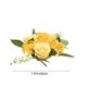 thumbnail image 3 of Corona De Velas De Plástico Con Rosas Simuladas Corona de rosas de seda amarilla para decoración de bodas, candelabros y portavelas, para realzar el ambiente festivo (1 unidad) JASKFLY, 3 of 9