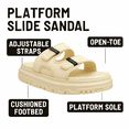 thumbnail image 3 of 858-1 Men’s Footbed Sandals – Adjustable Double Strap Cork-Style Slides | Soft Arch Support Insole | Slip-Resistant Sole | Casual Walking Sandals for Summer, Travel & Daily Comfort, 3 of 3