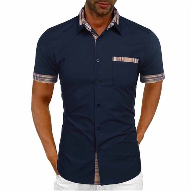 SAYOO Camisas casuales de verano para hombres SAYOO moda