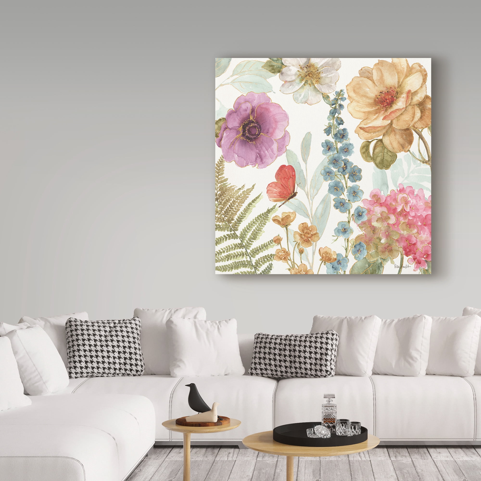 Trademark Fine Art 'Rainbow Seeds Flowers III' Canvas Art by Lisa Audit