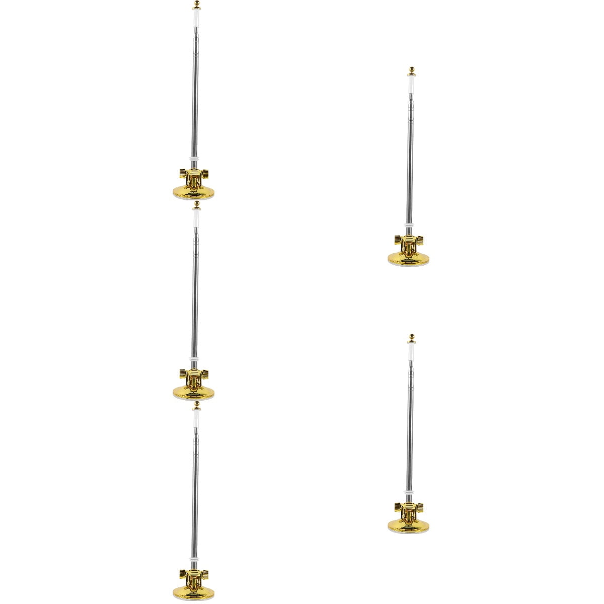 Masteelf 5pcs Outdoor Flag Pole Stand Durable Suction Cup Flagpole Stand Display Car Flag Mount Tool