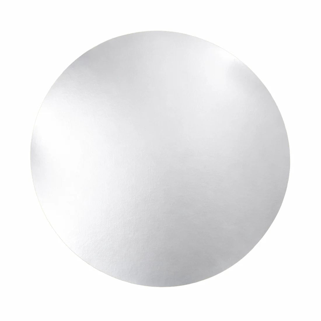 50 Silver Disposable 13 in Round Cardboard Paper Table Placemats Wedding Party Supplies