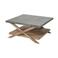 thumbnail image 2 of Sterling Home Winterfell Natural Wood and Antique Galvanized Steel coffee table, Gray, 2 of 2