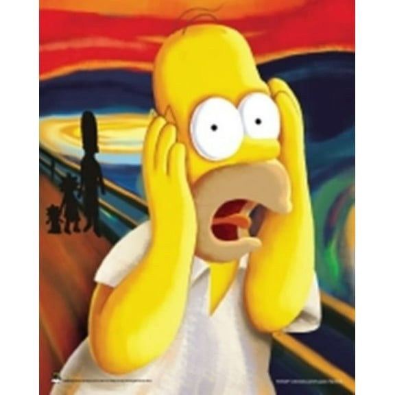 The Simpsons - Homer Scream Laminated Poster (16 x 20)