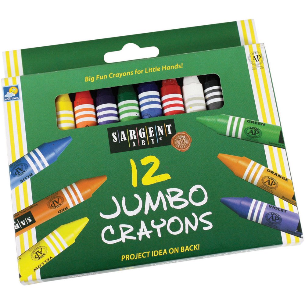 Sargent Art Large Crayons12/Pkg