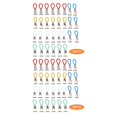 thumbnail image 3 of Clip para toallas Inteprter 30 piezas de hierro multifuncional, 3 of 6