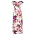 thumbnail image 4 of LASCANA Women's Flutter Sleeve Dress Ruffles, 4 of 5