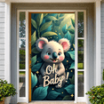 thumbnail image 4 of LUUFILx Cute Koala Baby Shower Backdrop Banner for Nursery Kids Party Wall Decor Oh Baby Jungle Animals Theme Events Background Photography Baby Showers, 4 of 7