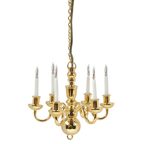 Dollhouse Miniature 12v Brass Chandelier W 6 Lights Hw2524 Com Dollhouse Miniature 12v Brass, Dollhouse Miniature Antler Chandelier