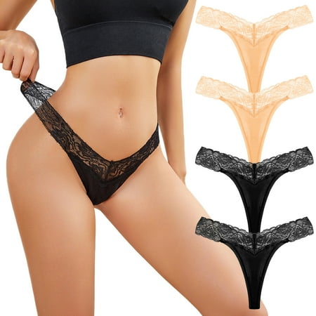 

Womens Underwear Tummy Control Underpants Lace Bikini Solid Briefs Knickers Christmas Giftcotton Panties 6 Pack